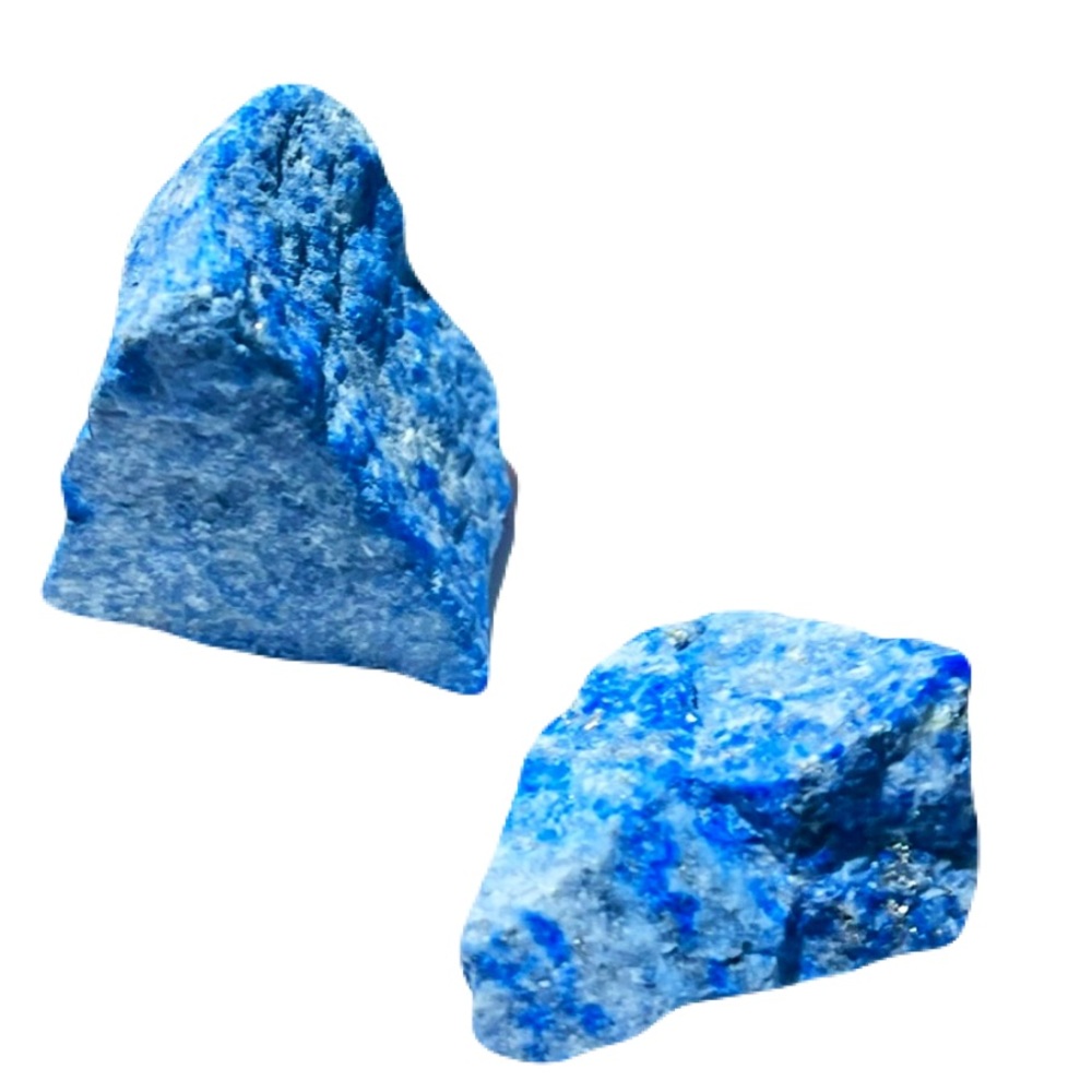 New Lapis Lazuli Third Eye Chakra Blue White Ultraviolet Natural Tumble Crystals